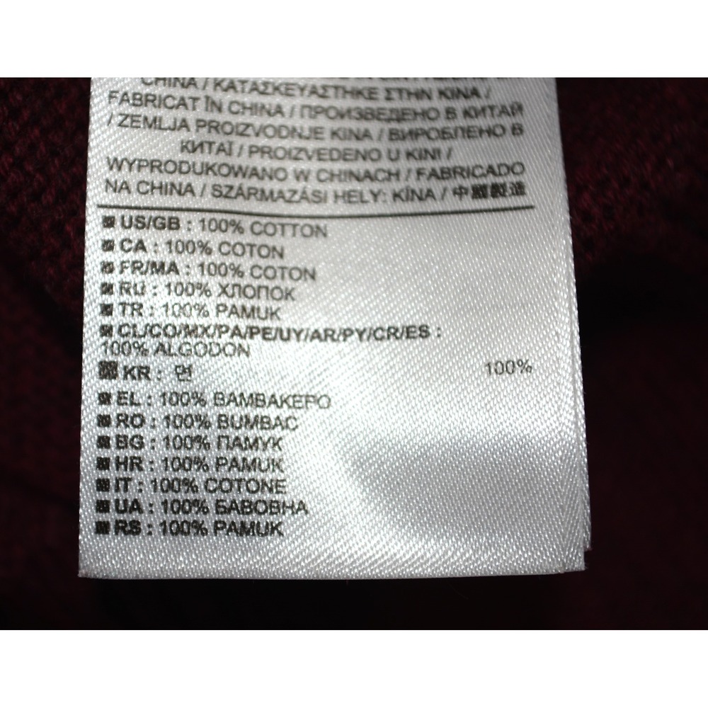 Banana Republic Mens Burgundy Mock Neck Button Pocket Sweater Size L - Picture 5 of 8